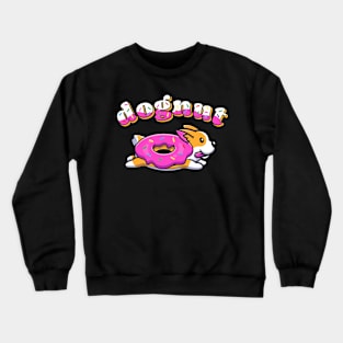 Funny Pun Dognut Crewneck Sweatshirt